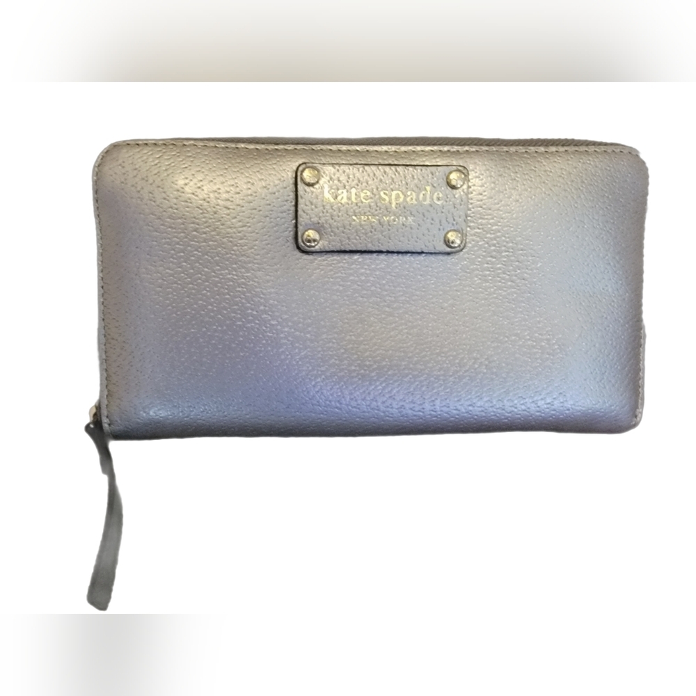 Kate Spade silver wrist strap wallet